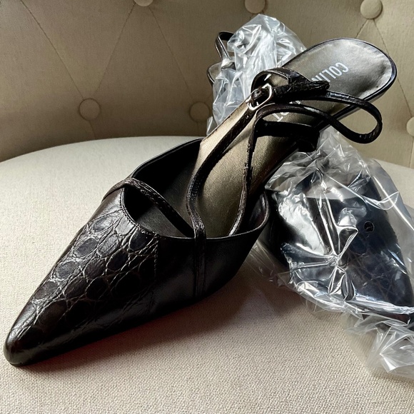 Colin Stuart chocolate brown pointed heel in size 8 - Picture 3 of 3